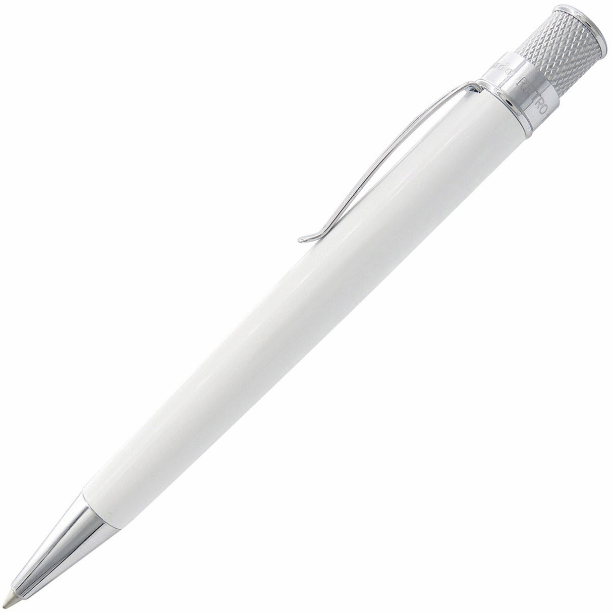 quality Retro 1951 Tornado Classic Glow In The Dark White Rollerball Pen