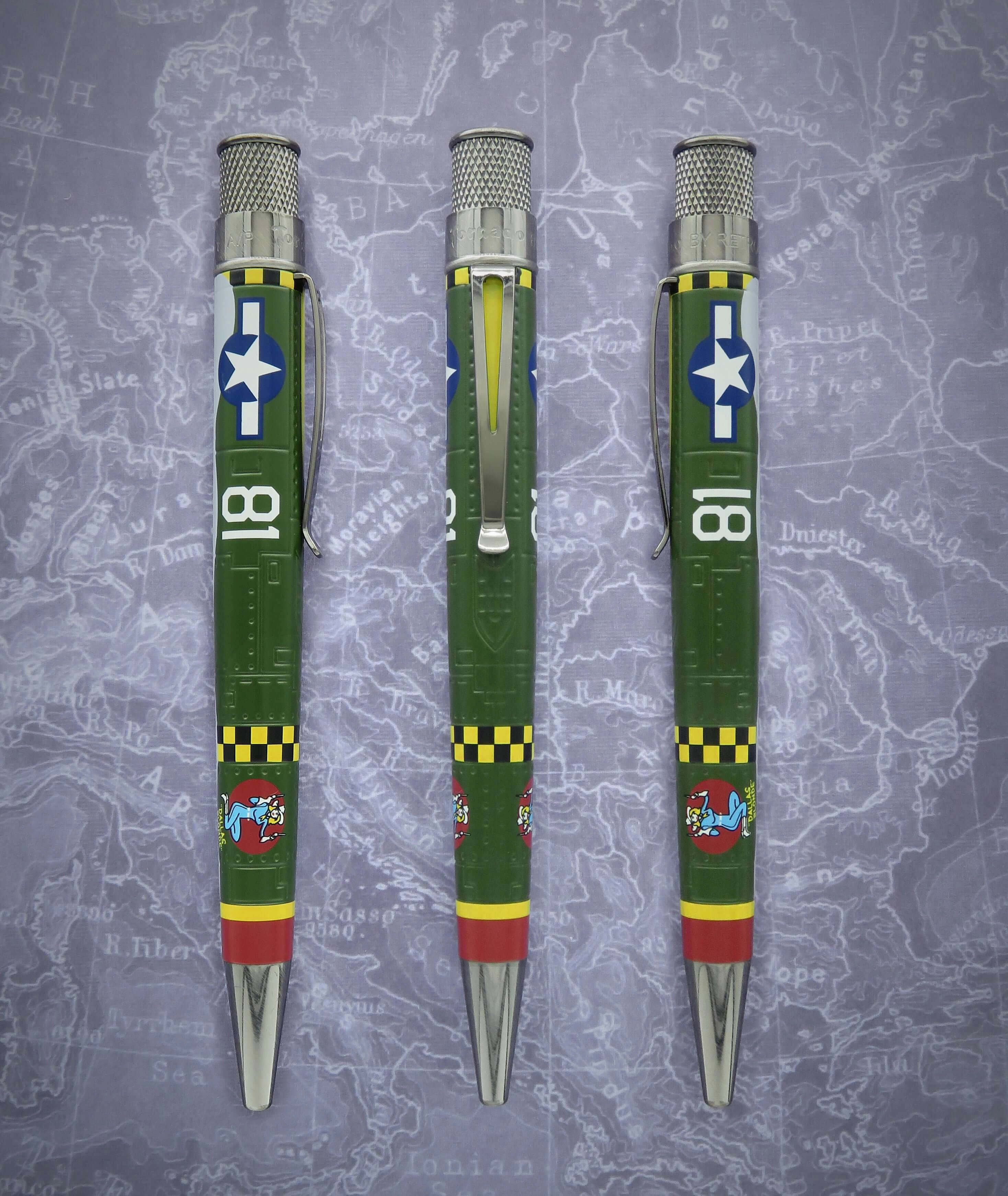 organic Retro 1951 Tornado Metalsmith P-47 Thunderbolt Rollerball Pen
