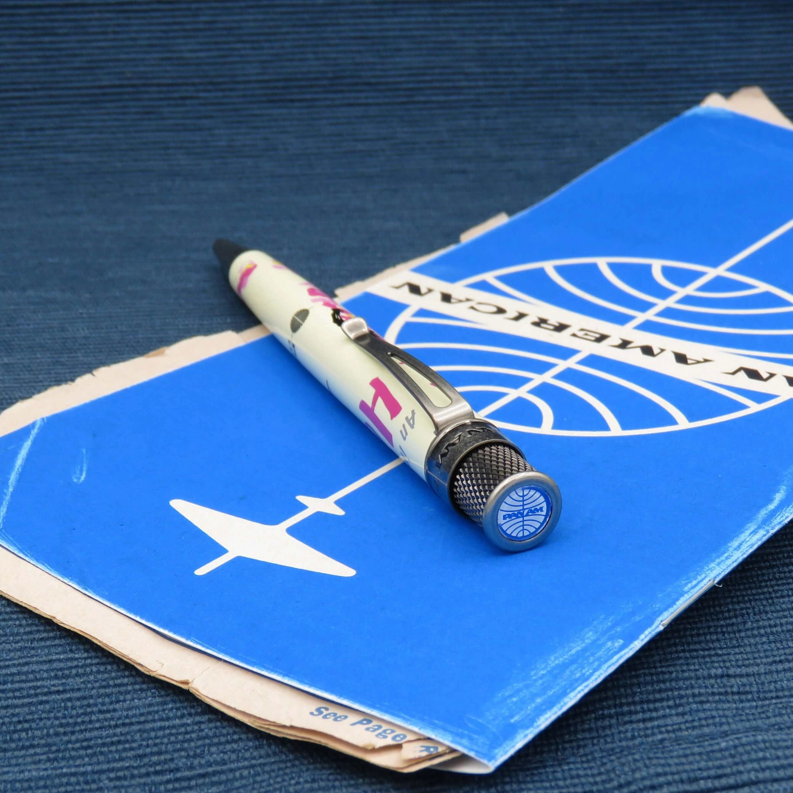 alloy Retro 1951 Tornado Pan Am Hawaii Poster Rollerball Pen