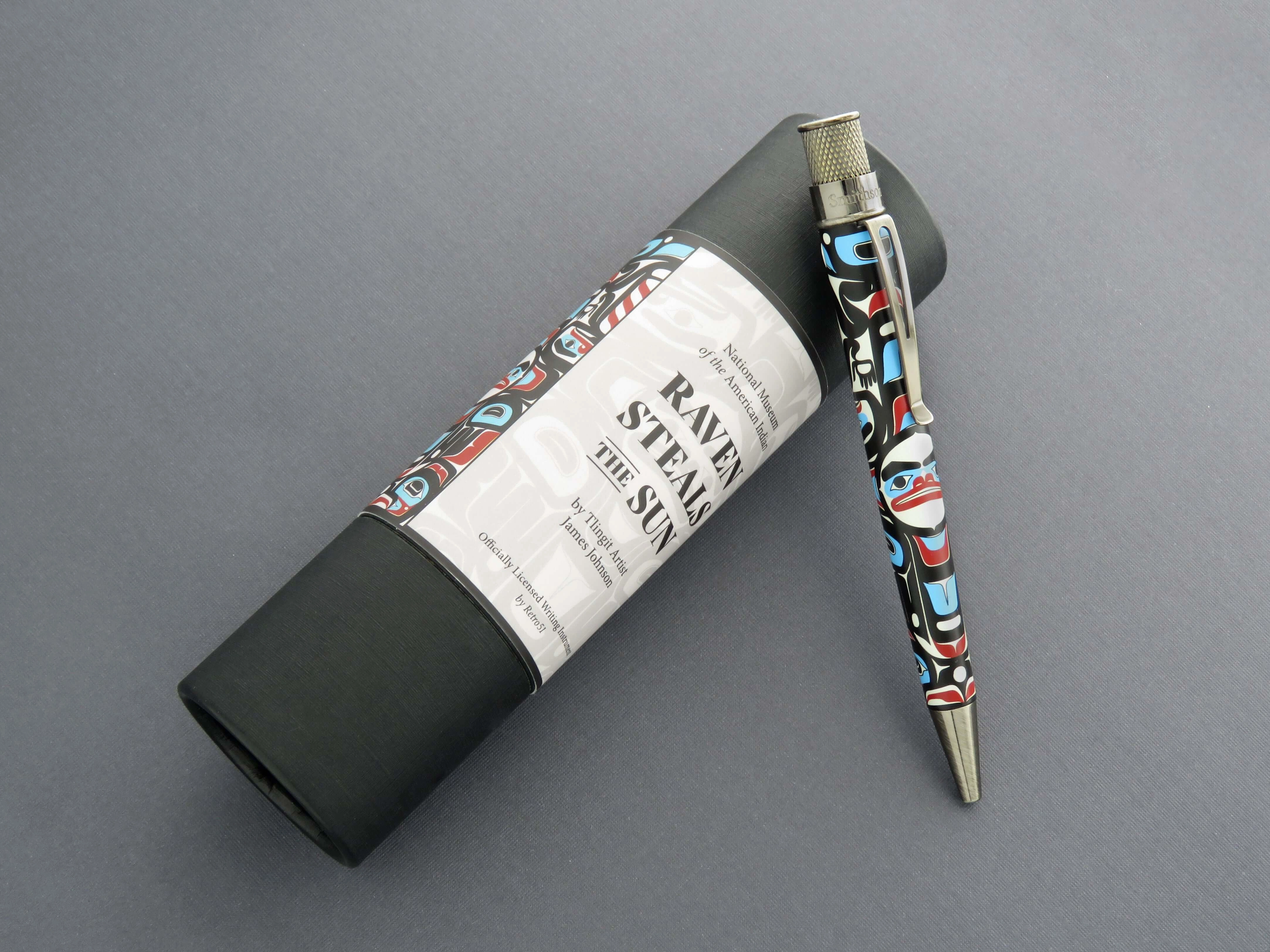 Retro 1951 Tornado Smithsonian Raven Steals The Sun Rollerball Pen bulk