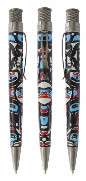 Retro 1951 Tornado Smithsonian Raven Steals The Sun Rollerball Pen premium