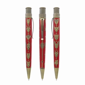 Retro 1951 Tornado U.S. Postal Service Lunar Zodiac Rollerball Pen paper
