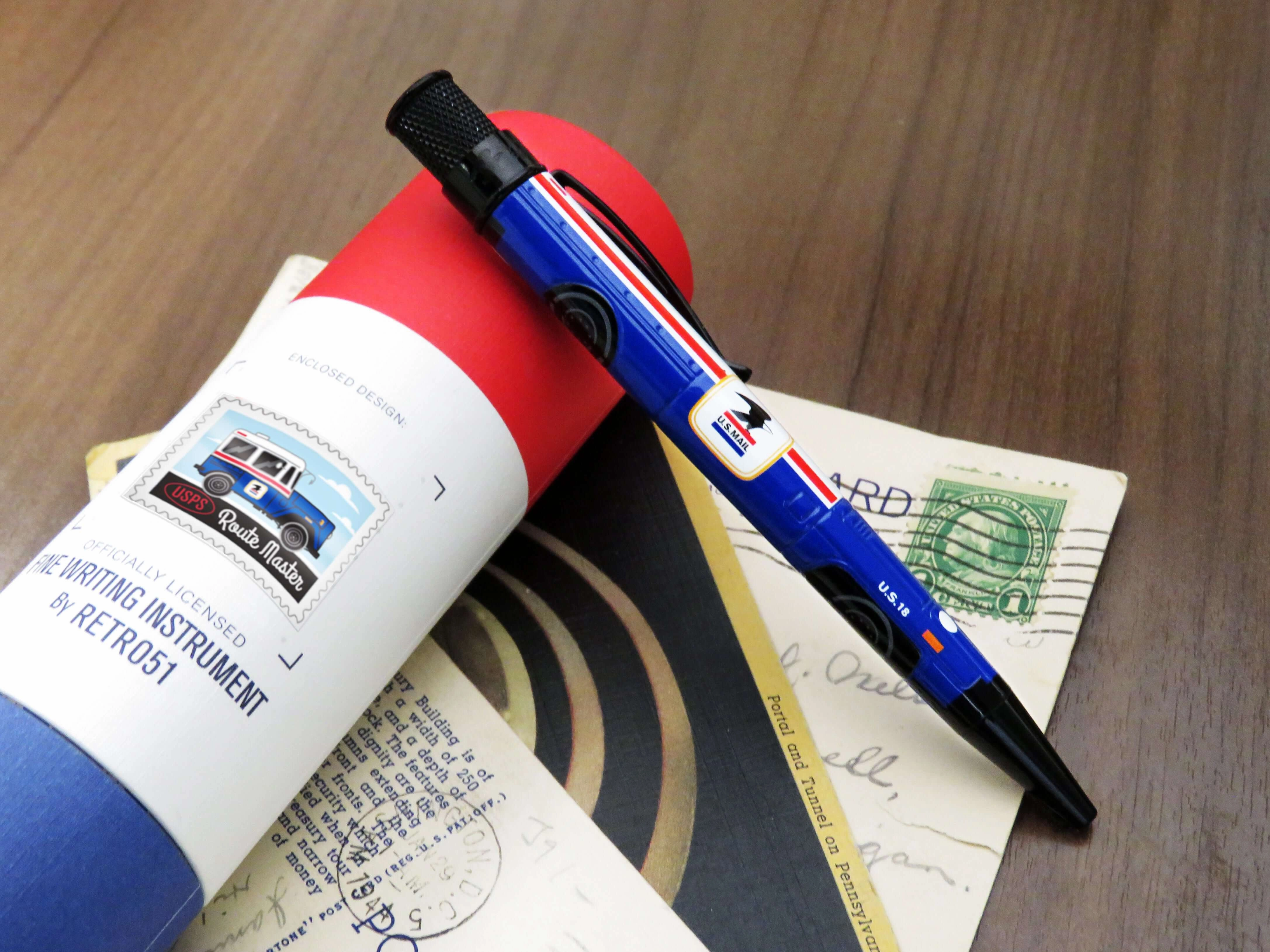 sealed leather Retro 1951 Tornado U.S. Postal Service Route Master Rollerball Pen