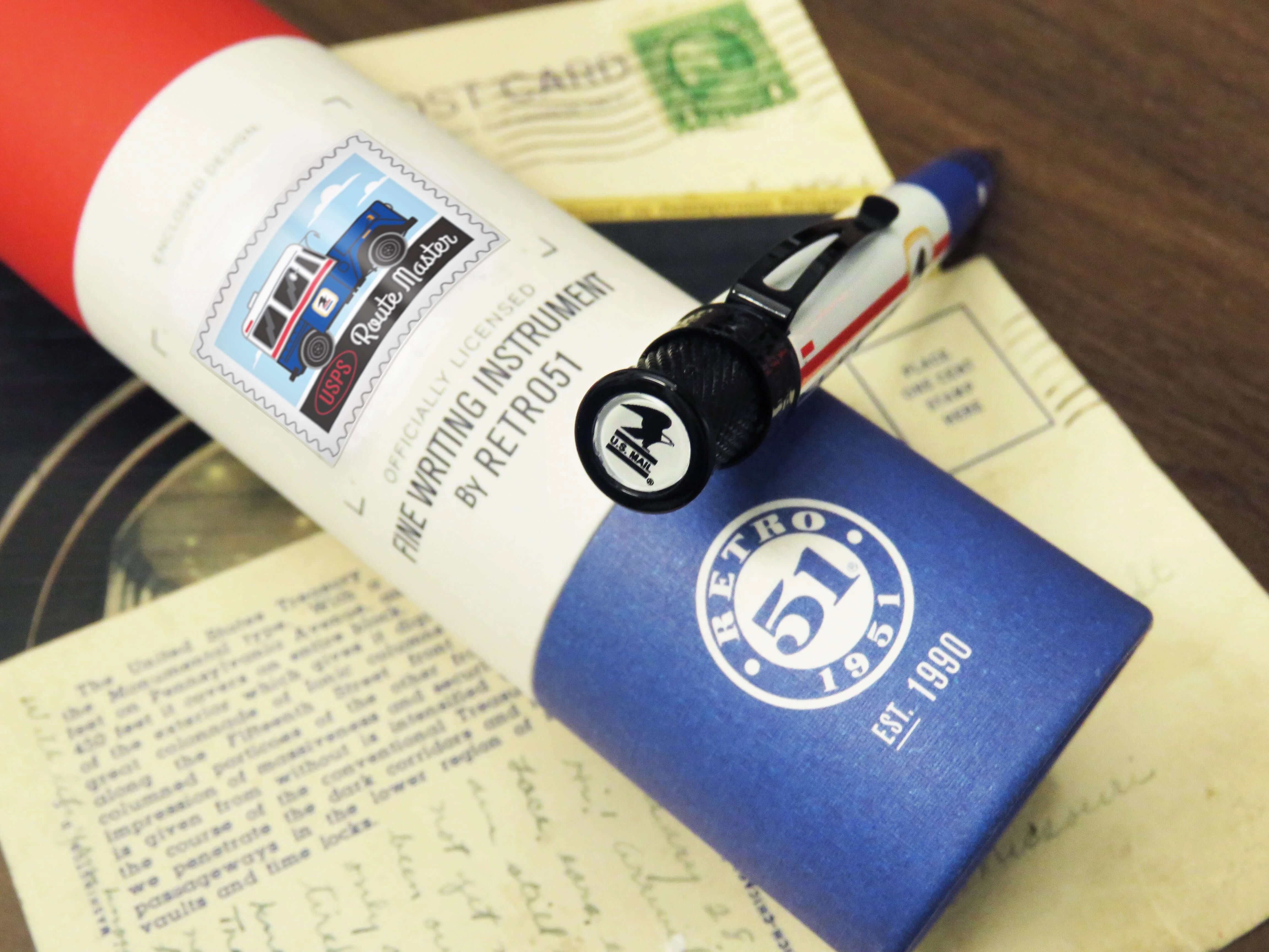 plastic Retro 1951 Tornado U.S. Postal Service Route Master Rollerball Pen