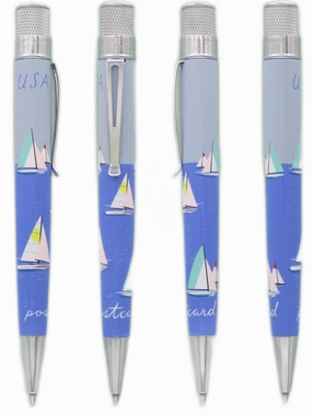 Retro 1951 Tornado U.S. Postal Service Sailboats 2023 Rollerball Pen eco