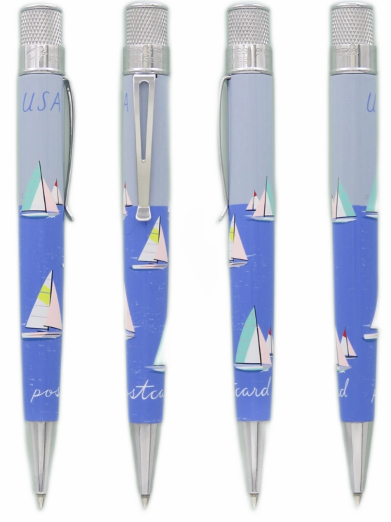 Retro 1951 Tornado U.S. Postal Service Sailboats 2023 Rollerball Pen eco