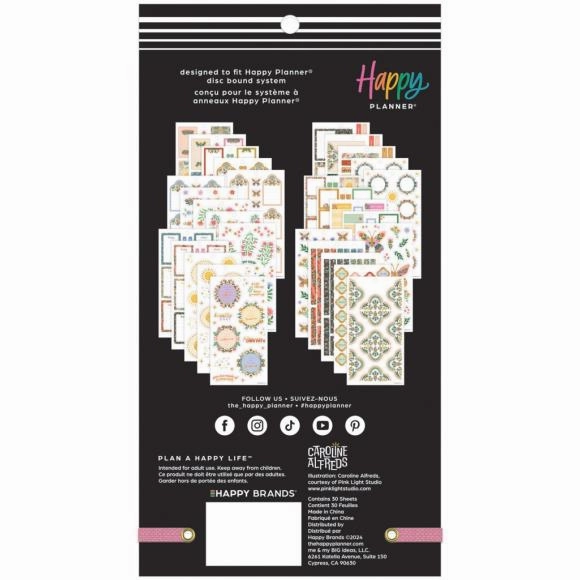 antislip Happy Planner Classic Sticker Value Pack - Golden Meadow By Caroline Alfreds