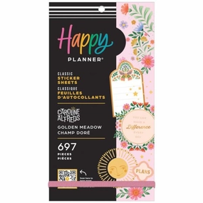 Happy Planner Classic Sticker Value Pack - Golden Meadow By Caroline Alfreds thin