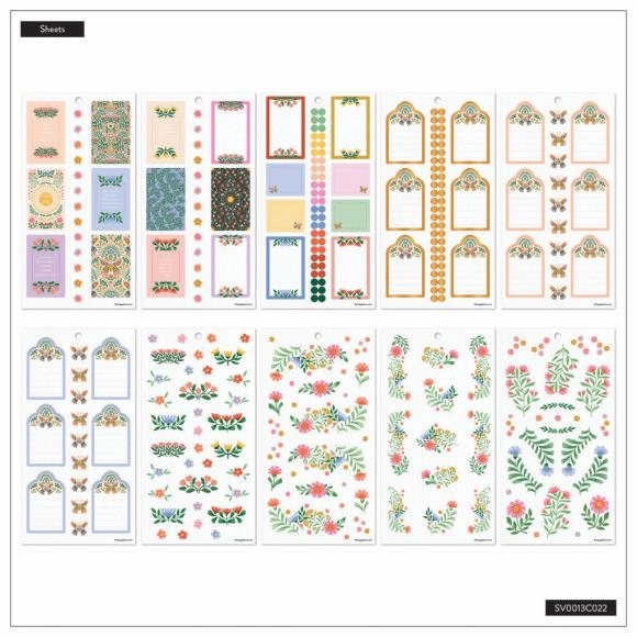 Happy Planner Classic Sticker Value Pack - Golden Meadow By Caroline Alfreds top