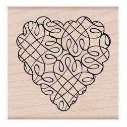Loopy Heart Stamp refined