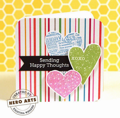 Loopy Heart Stamp linen