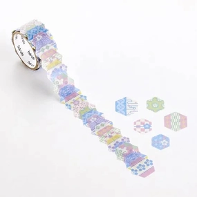 flat Tortoise Shell Washi Roll Sticker Bande
