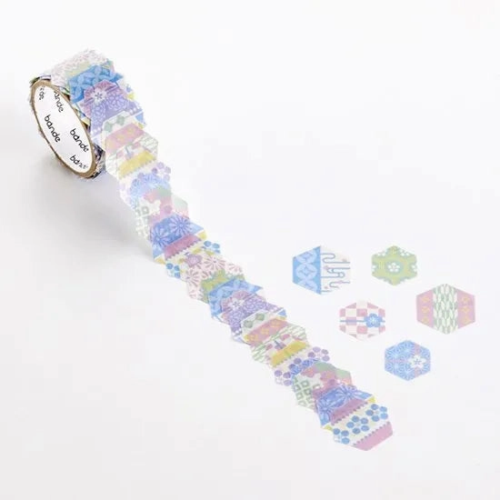 flat Tortoise Shell Washi Roll Sticker Bande