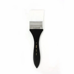 metal recycled White Synthetic Flat Paintbrush