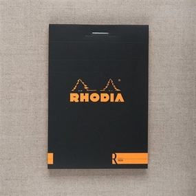 Rhodia R Lined Pad Black, 3.3 X 4.7 Inches new metal