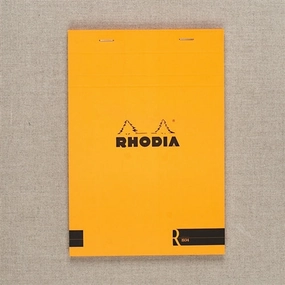 single Rhodia R Lined Pad Orange, 5.75 X 8.25 Inches