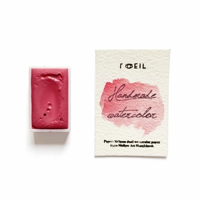 elegant Rhodonite (Mineral) - Artist Grade Handmade Honey Based Watercolor Paint Full Pan 3.2Ml