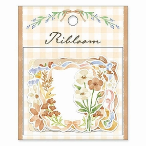 Ribloom Flake Sticker - Brown glossy earthy