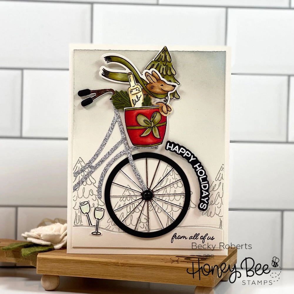 Riding By Holiday Style - 6X8 Stamp Set - Retiring refillable