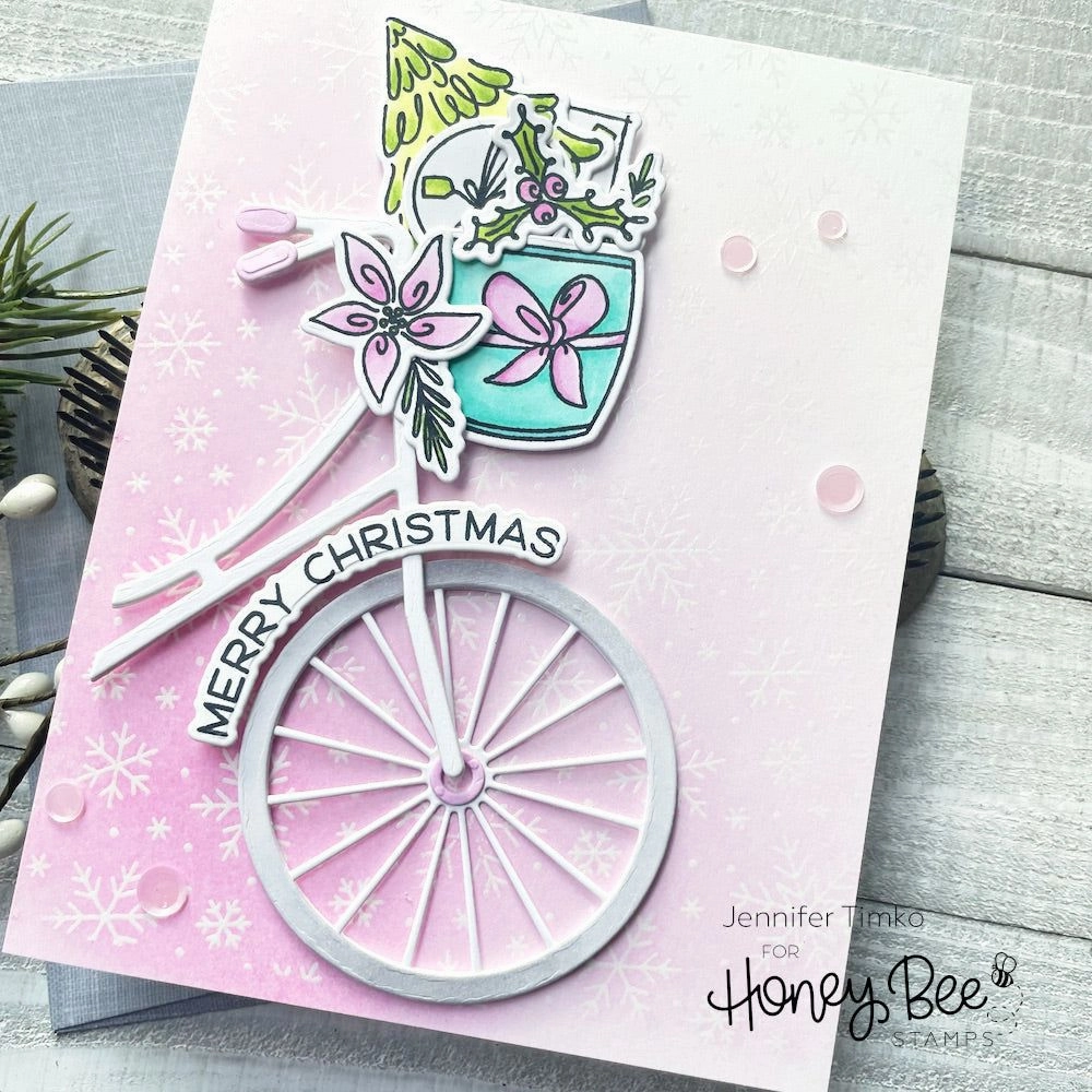 Riding By Holiday Style - 6X8 Stamp Set - Retiring economical tall
