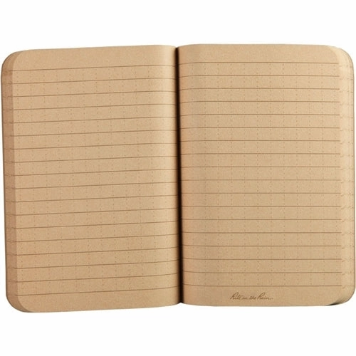 short expandable Rite In The Rain Field-Flex Pocket Memo Book- Desert Tan- 3 1/2X5