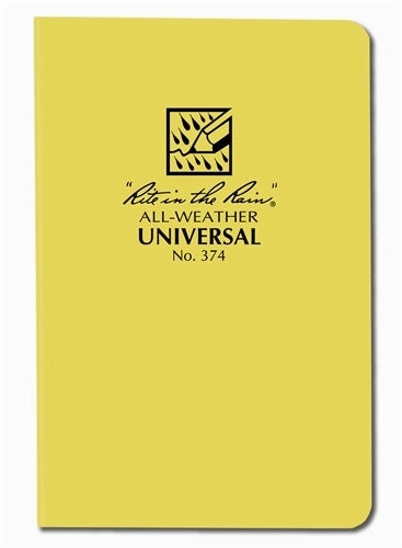 Rite In The Rain Field-Flex Universal Field Book- Yellow- 4 5/8X 7 1/4" fiber springloaded