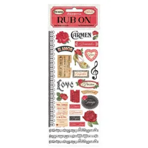 Stamperia   Rub Ons  "Desire    " elegant