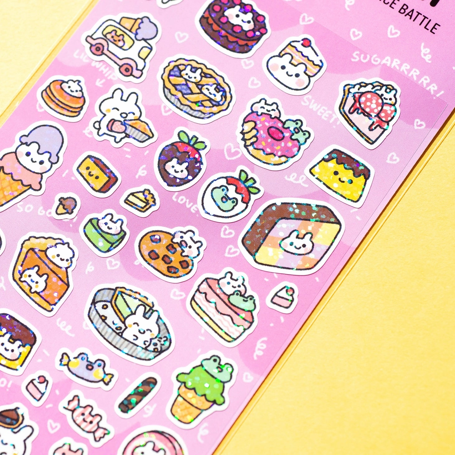 A Sweet Day Glitter Sticker Sheet limited adjustable