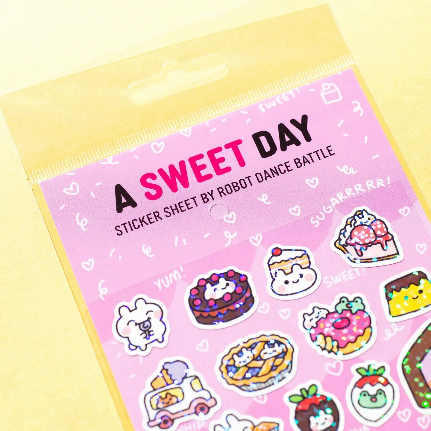 reliable daily A Sweet Day Glitter Sticker Sheet