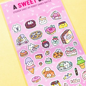 A Sweet Day Glitter Sticker Sheet gift