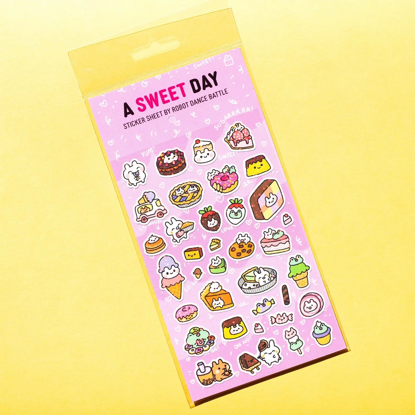 deluxe automatic A Sweet Day Glitter Sticker Sheet