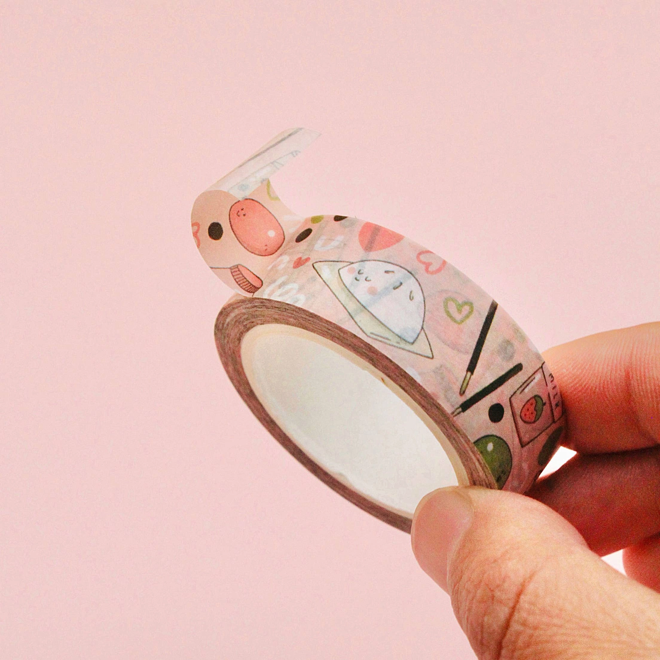 fiber muted Asian Snacks Washi Tape