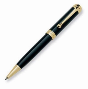 basic soft Aurora Talentum Classic Black Gold Ballpoint Pen