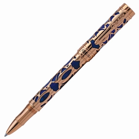 fiber Conklin Endura Deco Crest Blue Rollerball Pen