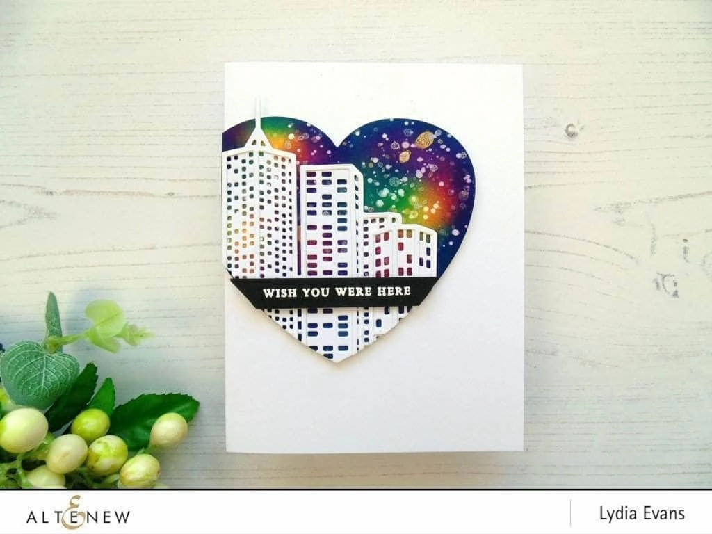 Halftone Hearts Nesting Die Set thin