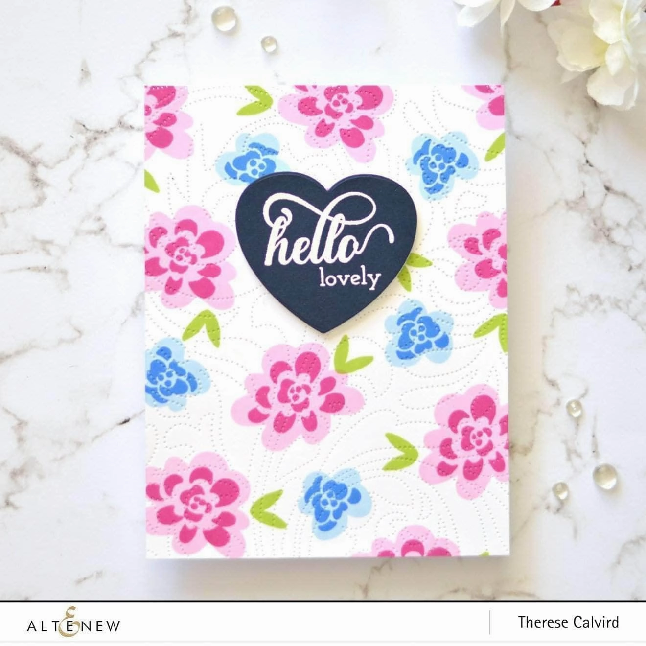 Halftone Hearts Nesting Die Set flexible