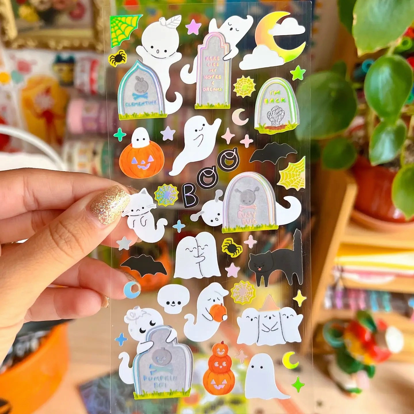 Holo Graveyard Sticker Sheet gift vintage