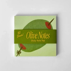 springloaded Olive Sticky Notepad