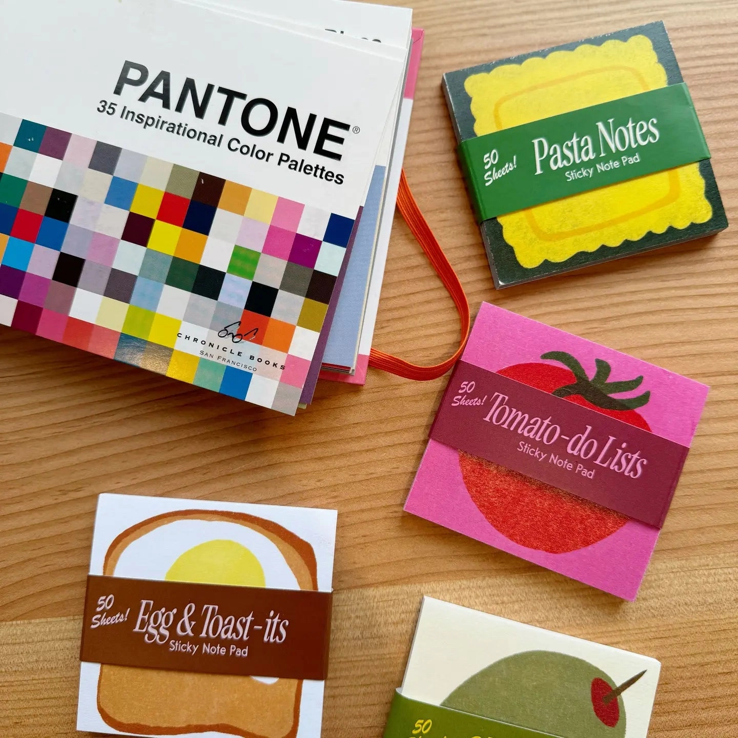 rubber ceramic Olive Sticky Notepad