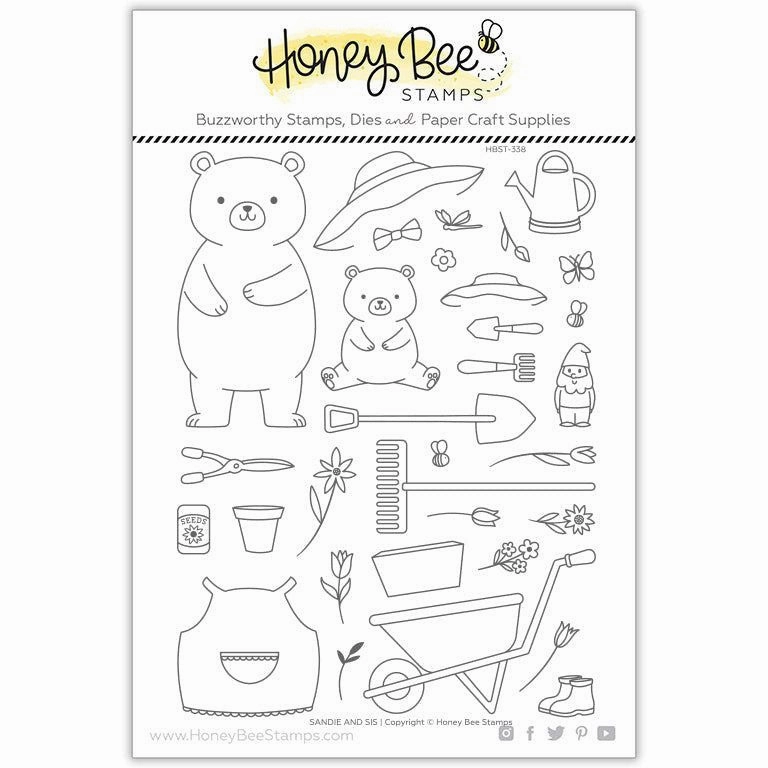 Sandie And Sis - 6X8 Stamp Set - Retiring set