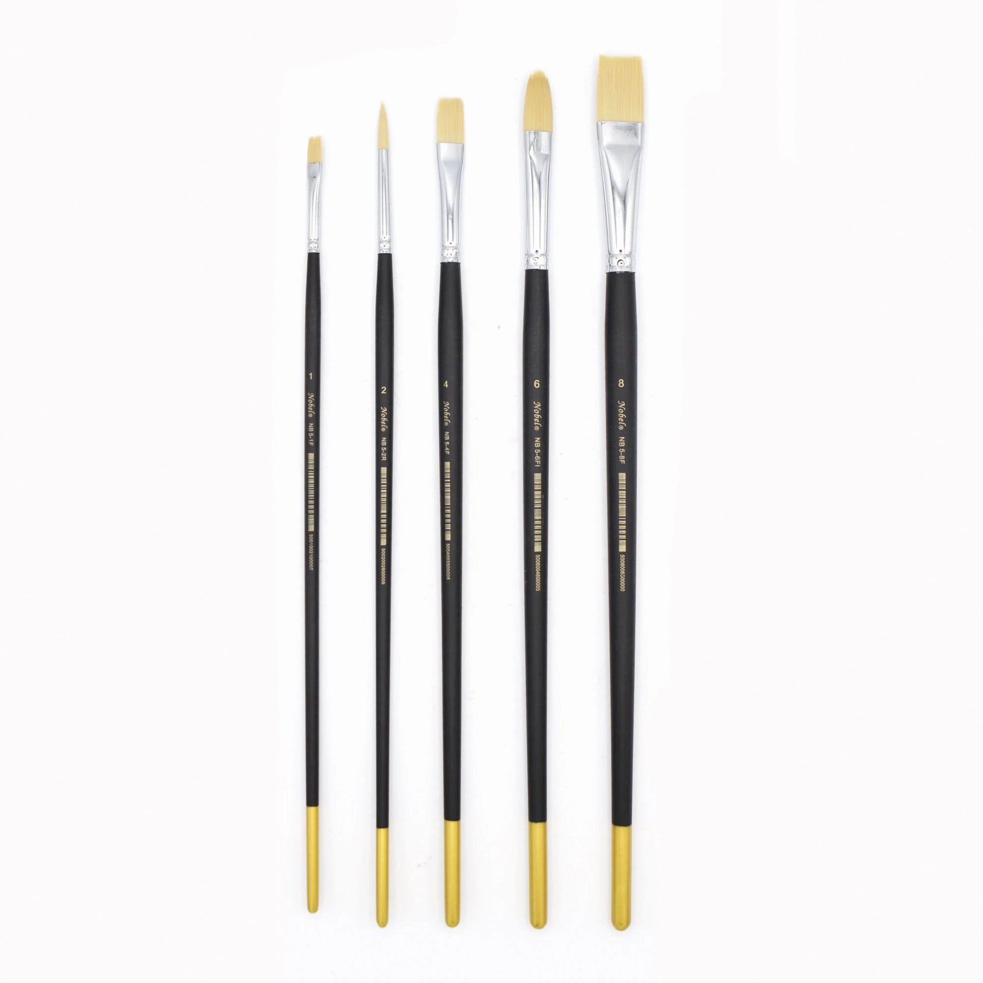 affordable neutral Set Of 5 Synthetic Paintbrushes