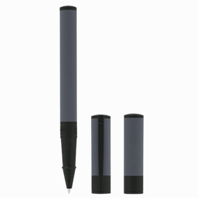 St Dupont D-Initial Velvet Collection Graphite & Matte Black Rollerball Pen sleek nonslip