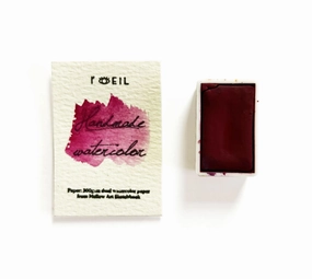 shiny Rose Red Pr122 - Artist Grade Handmade Honey Based Watercolor Paint Full Pan 3.2Ml