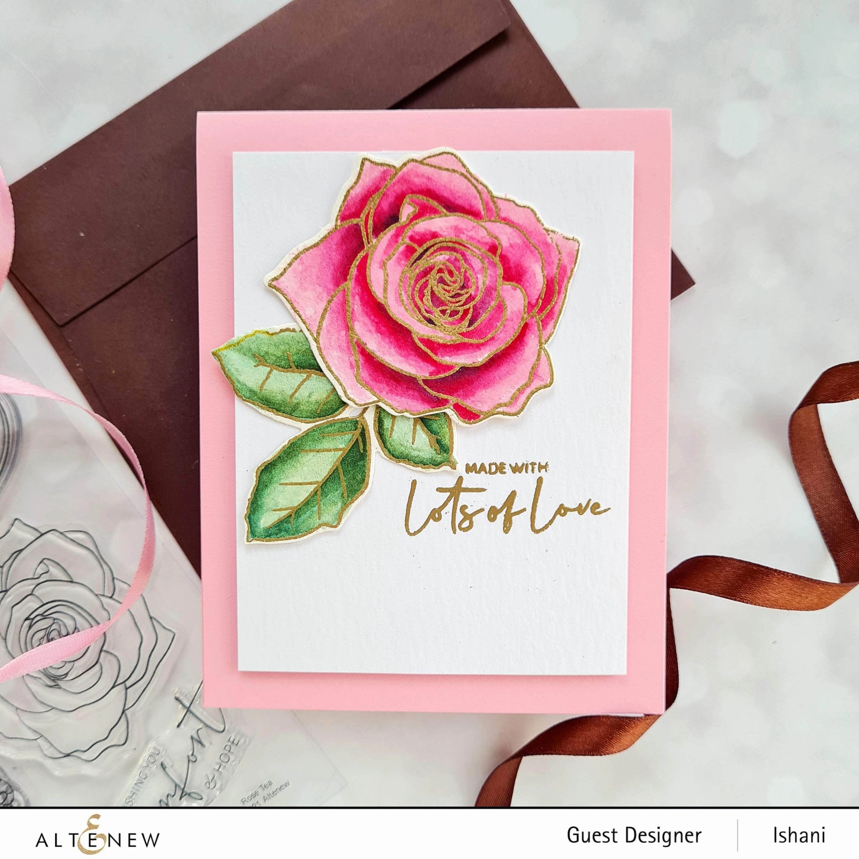 Rose Tea Die Set luxury retro