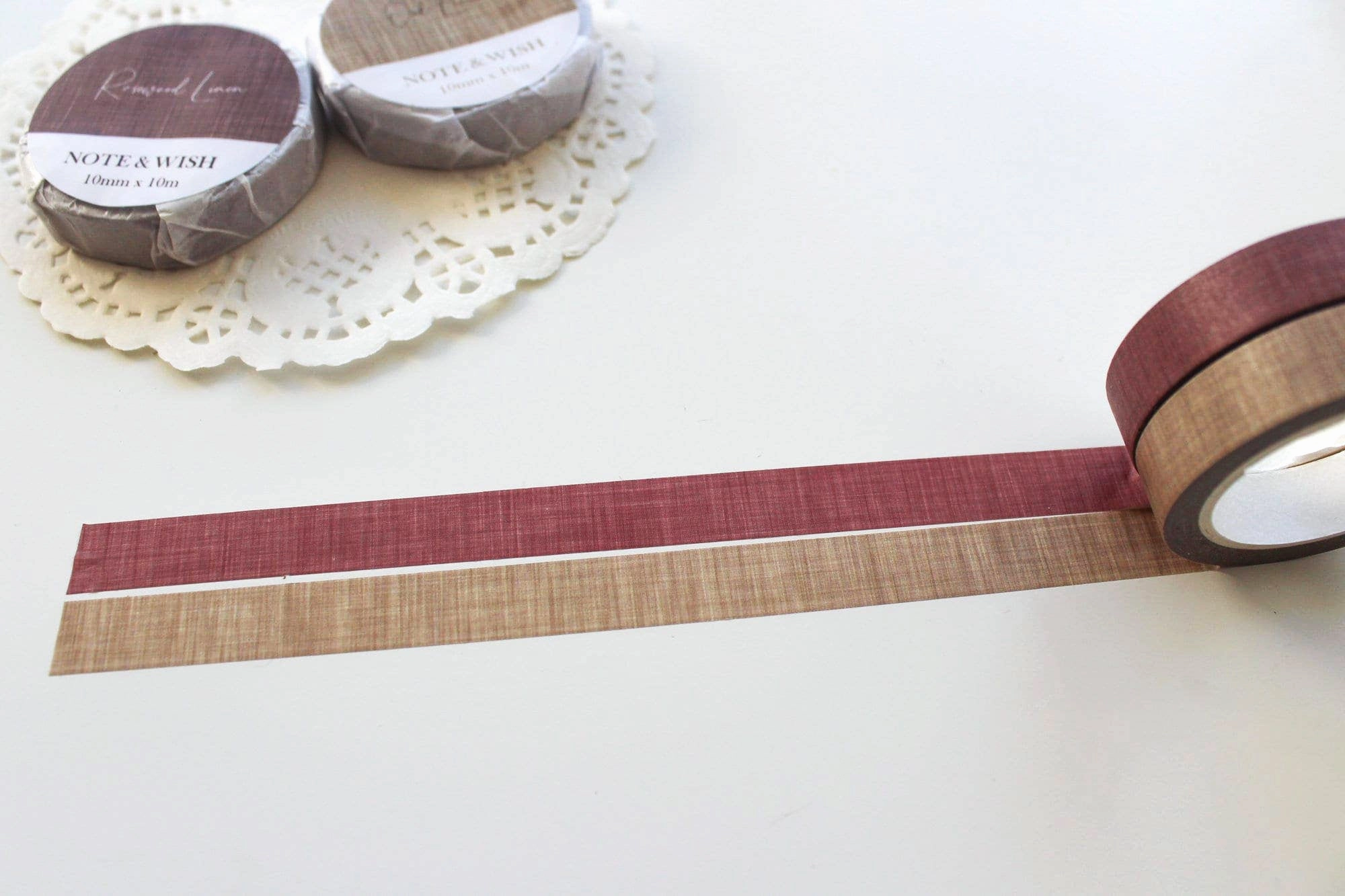 Rosewood & Oak Linen Washi Tape magnetic linen