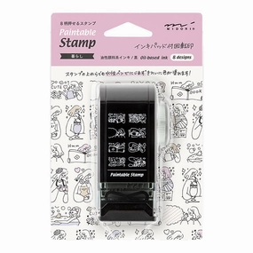 earthy multipurpose Rotating Paintable Stamp Dial- Life