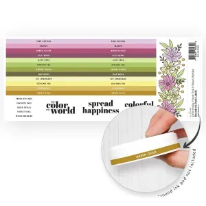 Round Ink Pads Label Set  - Dried Petals, Forest Trail, Wood Warbler multipurpose refined