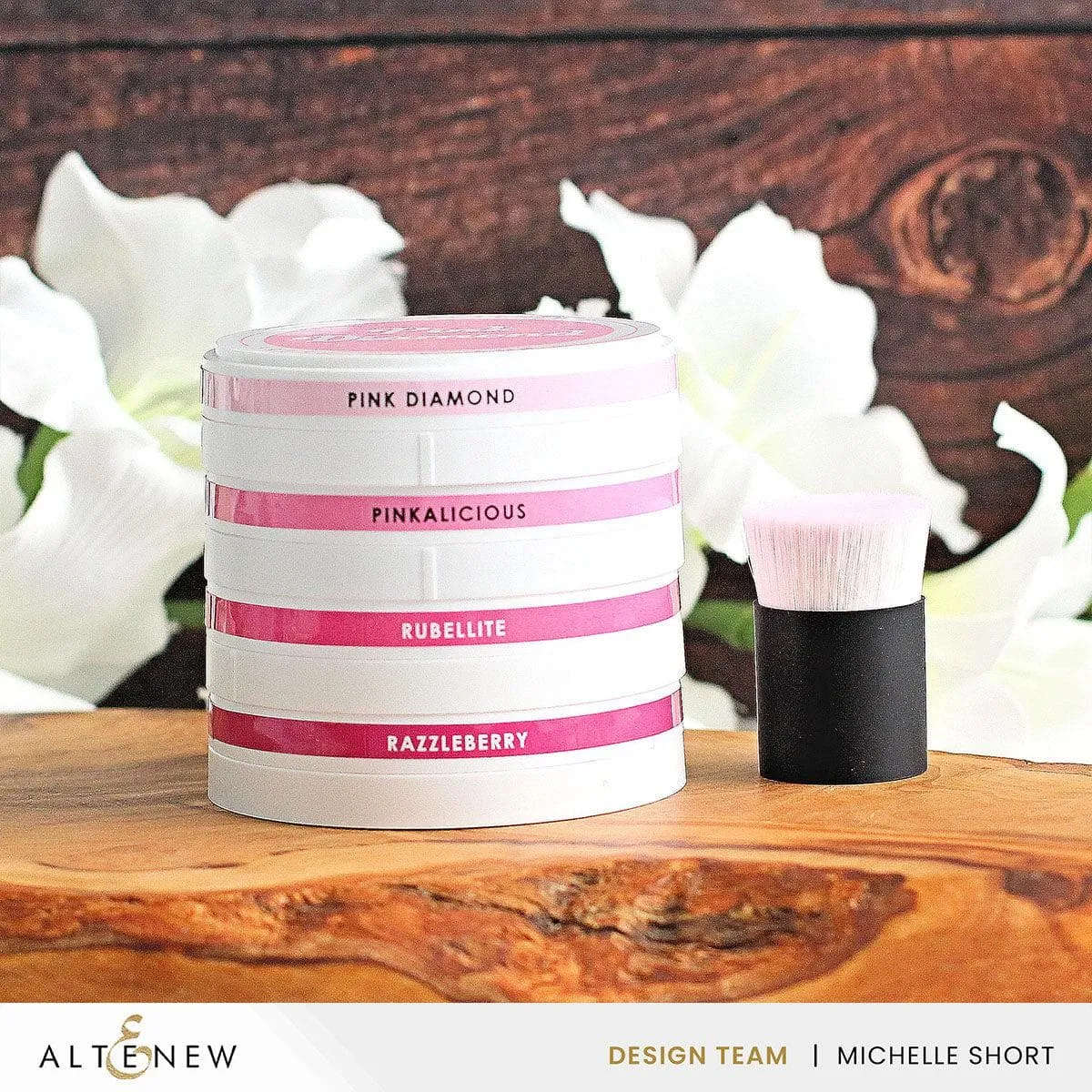 Round Ink Pads Label Set - Tropical Forest, Deep Blue Seas, Cherry Blossom special