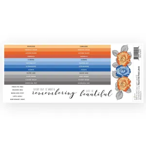 Round Ink Pads Label Set - Warm And Cozy, Lapis Lazuli quickdry boxed