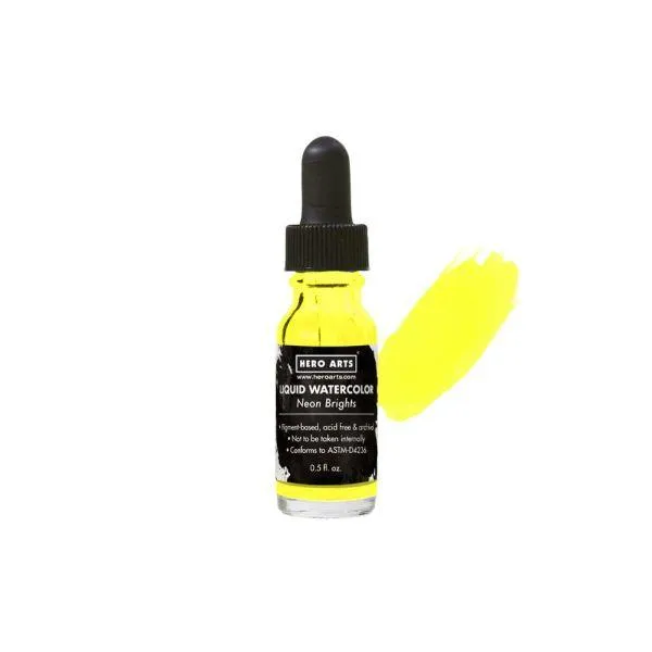 Liquid Watercolor - Neon Brights - Yellow manual